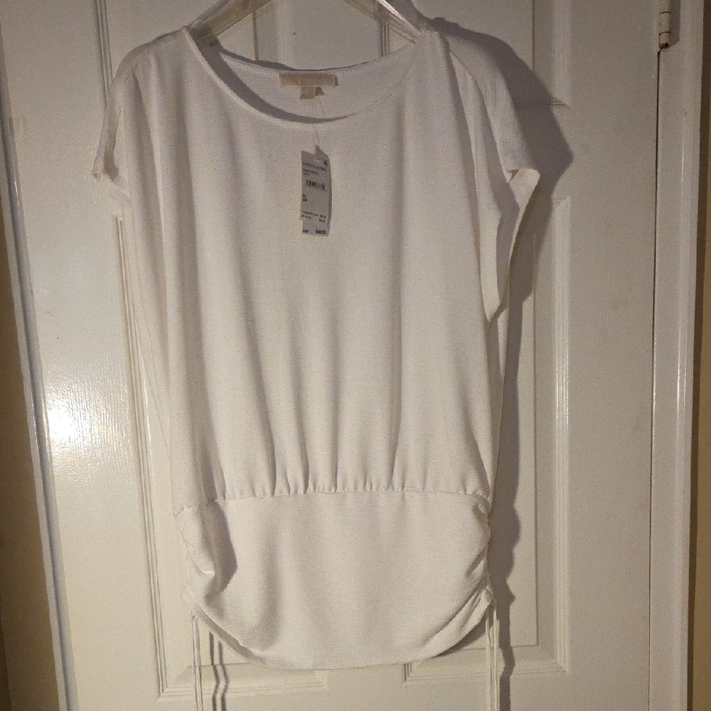 Michael Kors White Short Sleeve Top